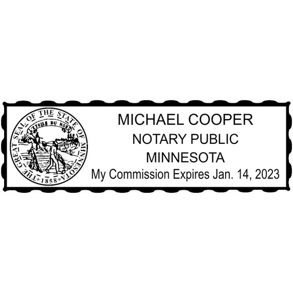 Minnesota Custom Notary Stamp MNNOTARY by CustomDesignsByJill