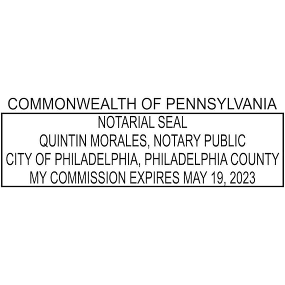 Pennsylvania Custom Notary Stamp Pa Notary By Customdesignsbyjill 8290