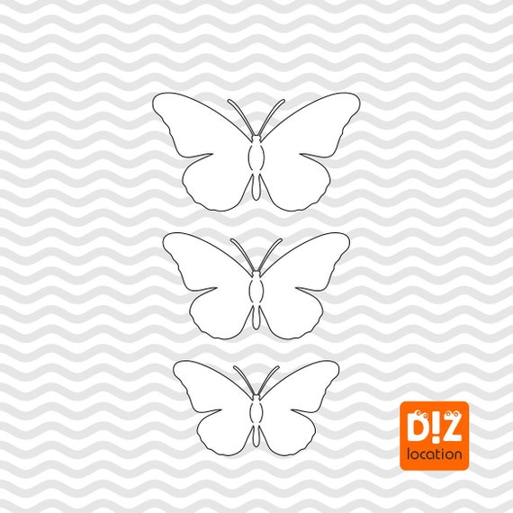 Download Wall decoration 3D beautiful butterfly template for ...