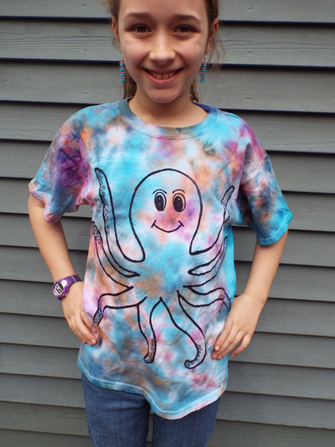 squishmallow tie dye octopus