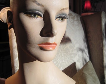 REDUCED Rare 1960's Wig Form, a lovely lady!