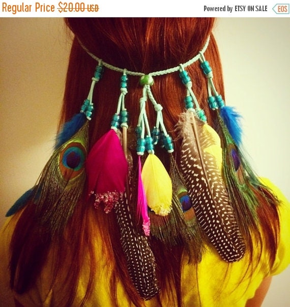 Bright bohemian tribal boho hippie free by enchantedheadwear