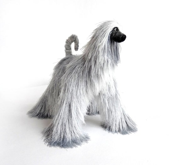 Miniature Dog Cute Plush Toy Afghan Hound By Annushkahomedecor