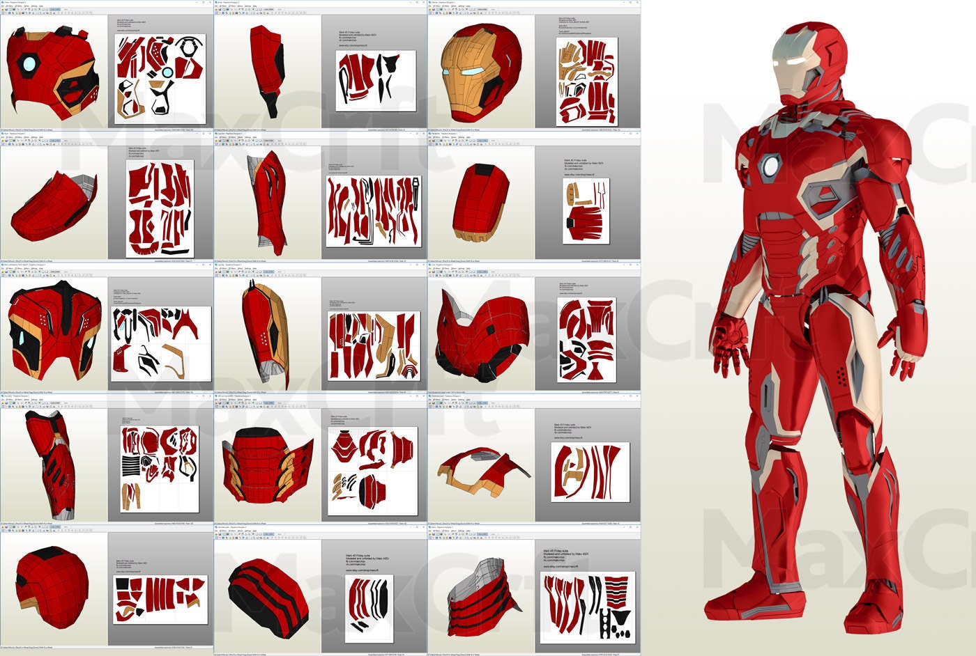 Iron Man Suit Template Pdf Download Free