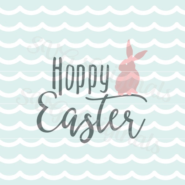 Download Happy Hoppy Easter SVG Vector File. Cute for many uses Cricut