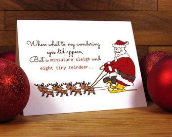 Funny Christmas Card / Santa Hates You Card