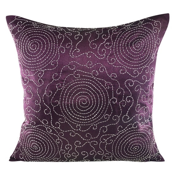 Plum Decorative Pillow Cover Dark Purple Pillow Cover Plum