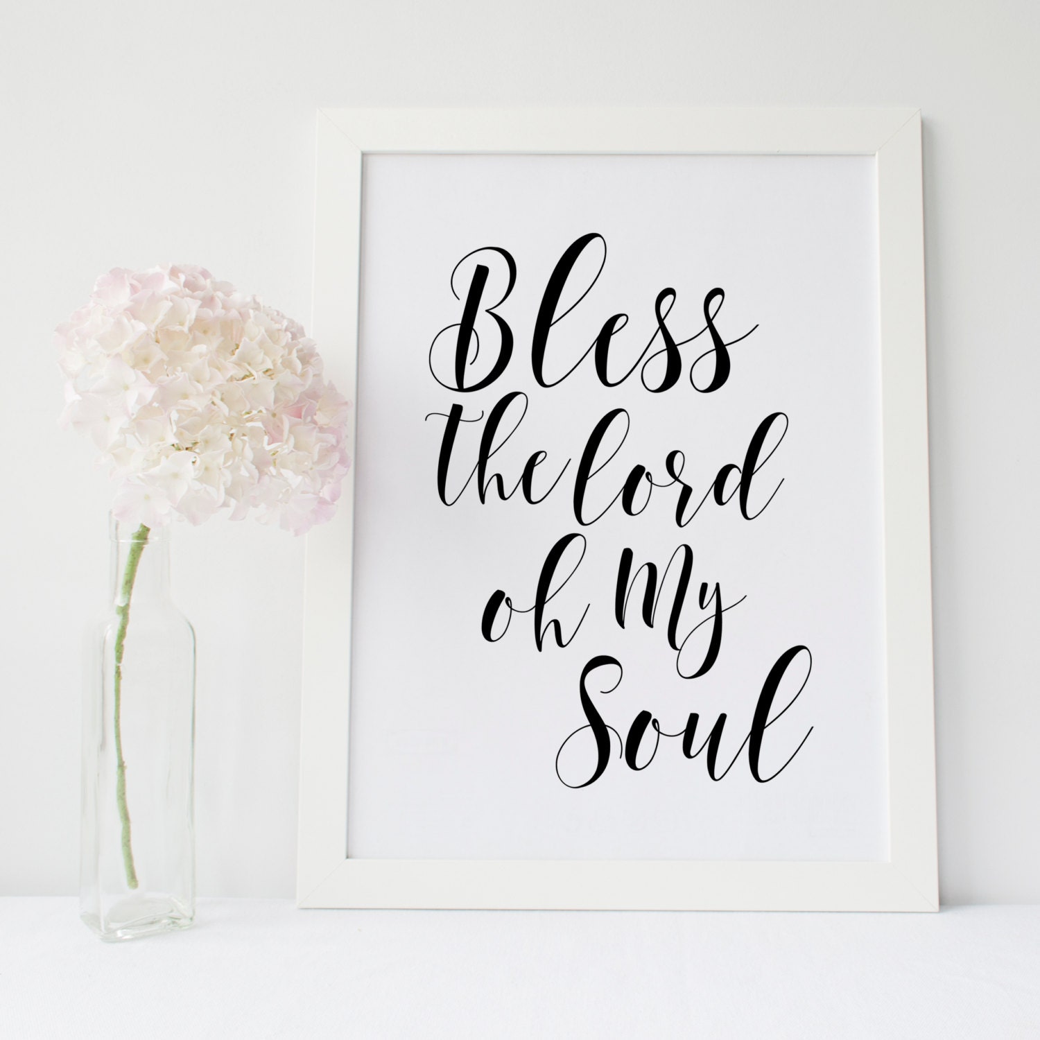 scripture printable christian wall art bless the lord oh my