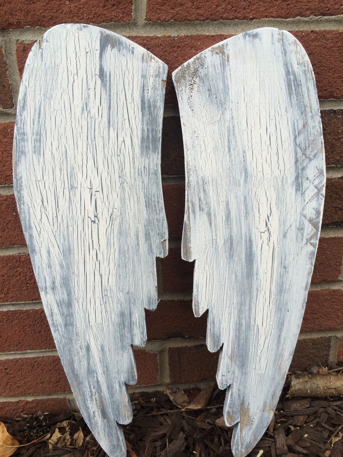 Rustic wooden angel wings15-17 tall and 4-5 inches wide