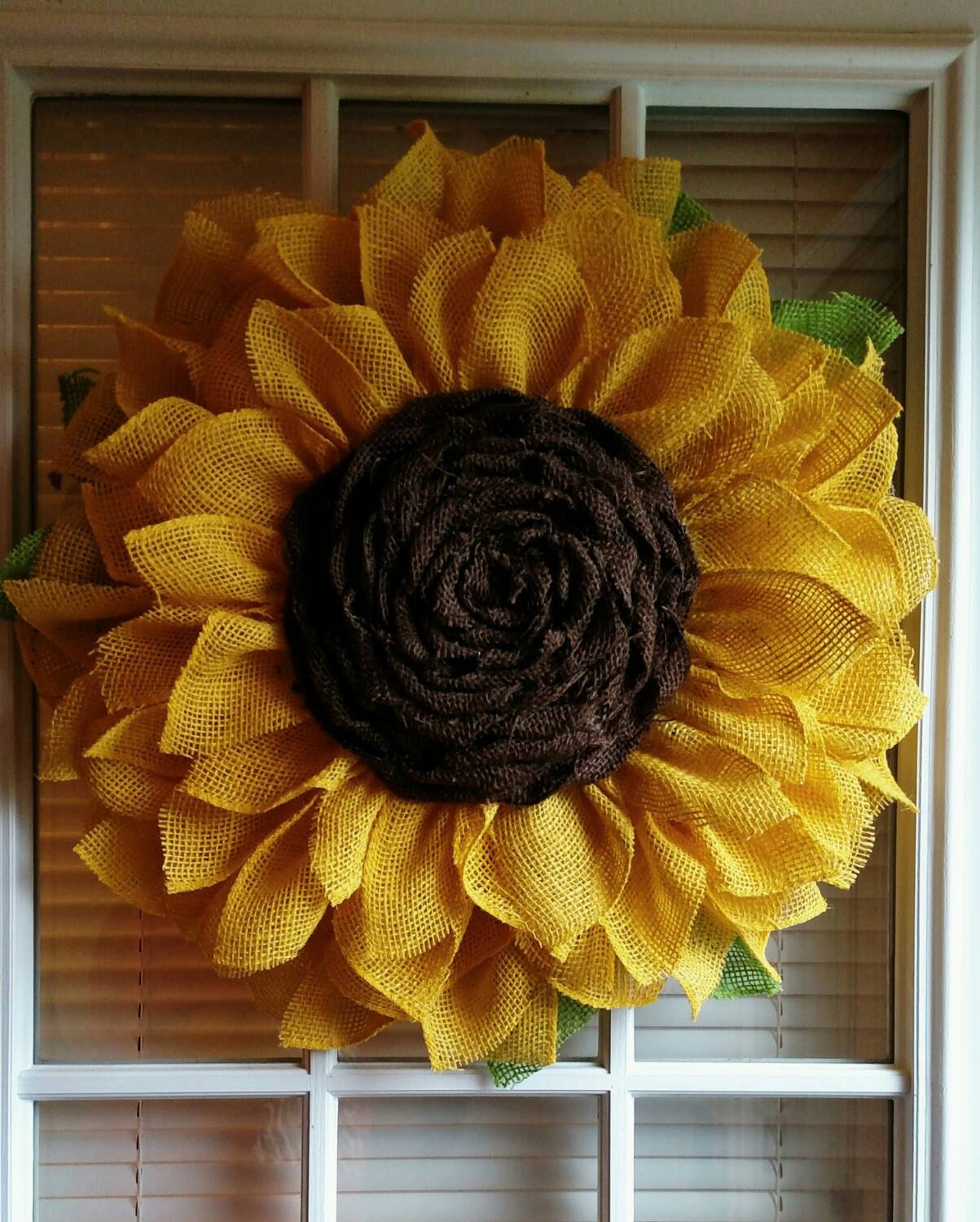 Sunflower wreath burlap by JFPrettyLittleThings on Etsy