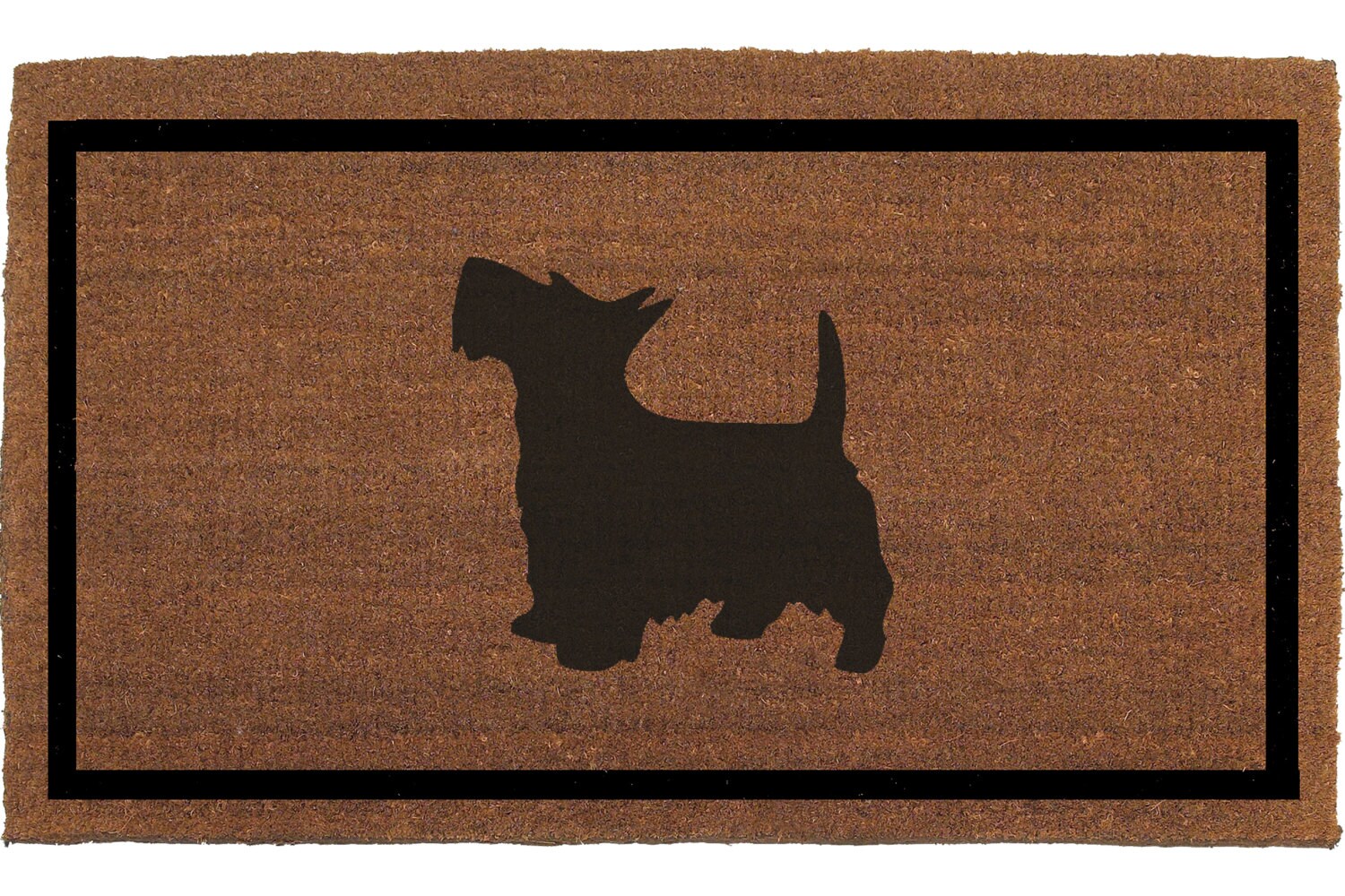 Scottish Terrier Dog Door Mat Coir Doormat Rug by FranklinandFigg