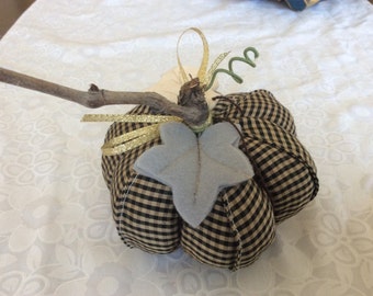 Stuffed Fabric Pumpkin, Thanksgiving Table Decor, Table Centerpiece, Table Setting for Thanksgiving Dinner, Fall Coffee Table centerpiece