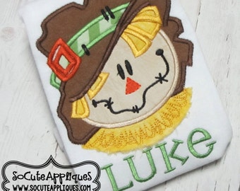 Embroidery design 5X7 6x10 Scarecrow BOY & GIRL applique, fall embroidery, socuteappliques, Thanksgiving embroidery, Halloween embroidery