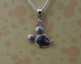 Silver Mickey Mouse Necklace - Disney Necklace