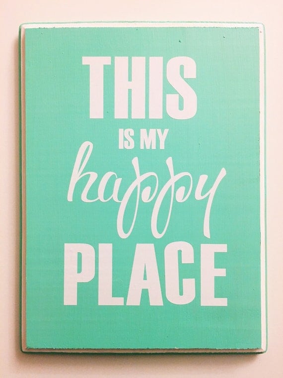 This is My Happy Place wood sign by on Etsy