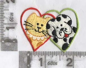 Puppy & Kitty Love iron on patch