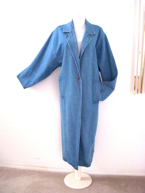 blue jean duster