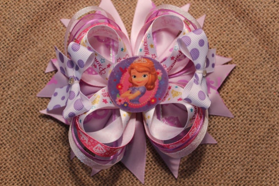 Sofia The First Stacked Boutique Bow 3116