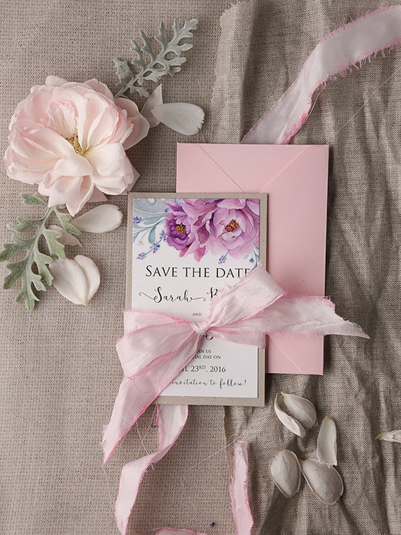 Save The Date Cards (20), Floral Save the Date, Rustic Save the Date, Watercolor Save the Date, Wedding Save the Date, 