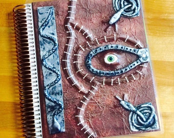 Front and Back Cover Set Hocus Pocus Inspired Spell Book Halloween for use with Erin Condren or Happy Planner
