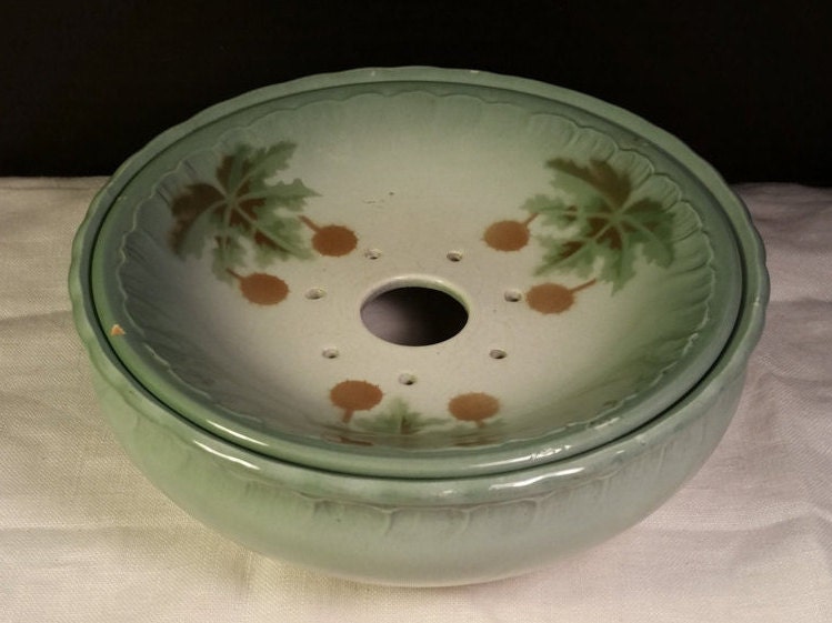 Choisy le Roi Covered Serving Bowl Lid Steam Holes Vintage