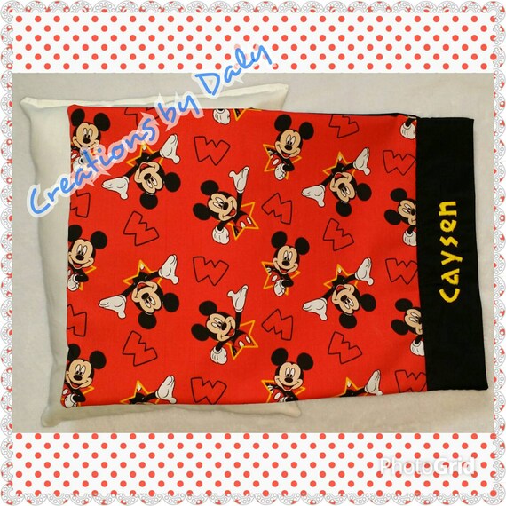 Mickey Mouse Personalized Toddler Pillow Case by CreationsByDaly