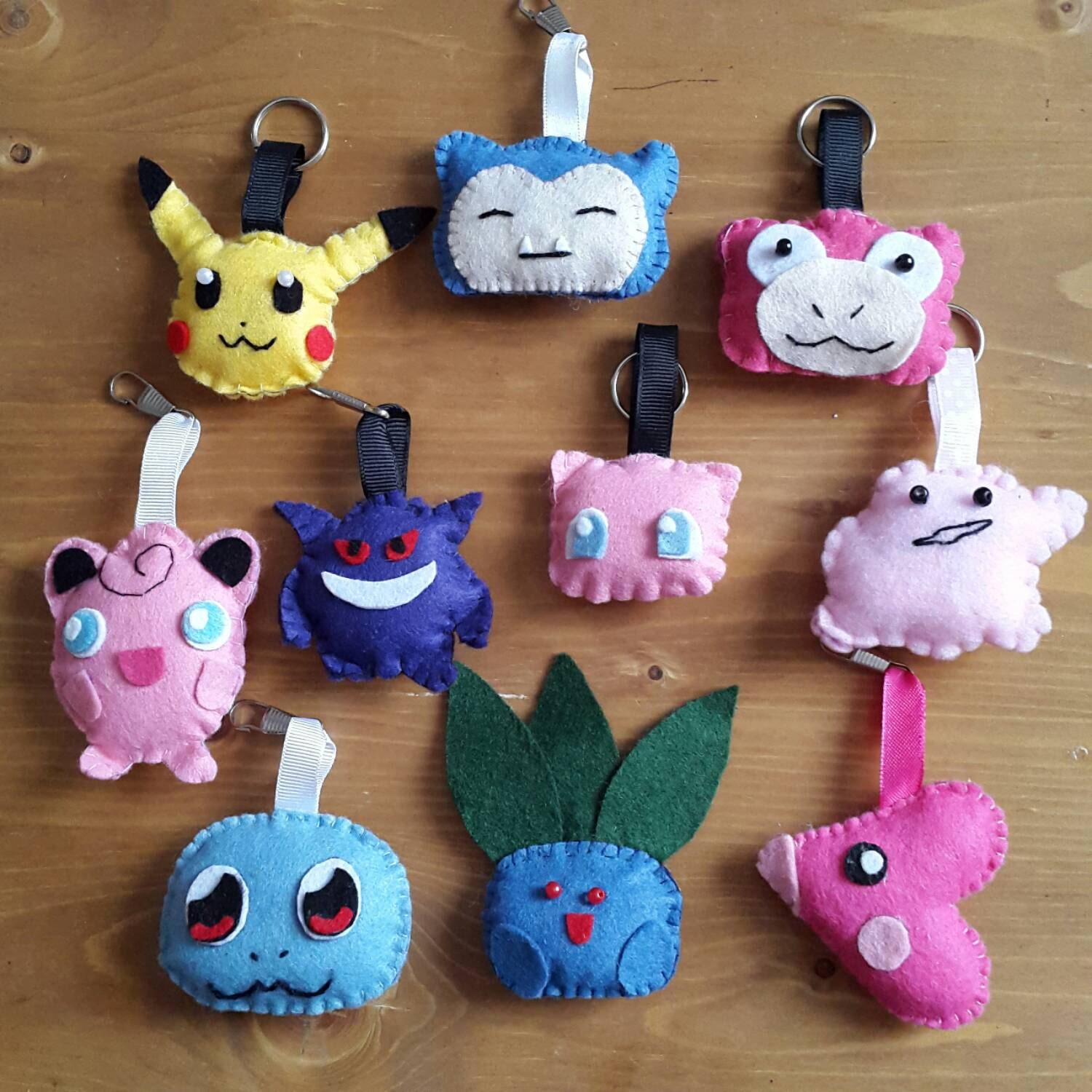 pokemon plush keychain