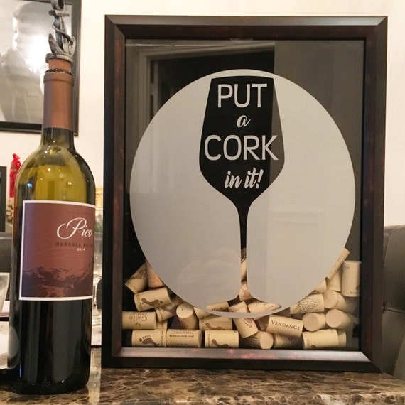 Put A Cork In It Wine Cork Holder 11x14 by VaughnVisualCreation