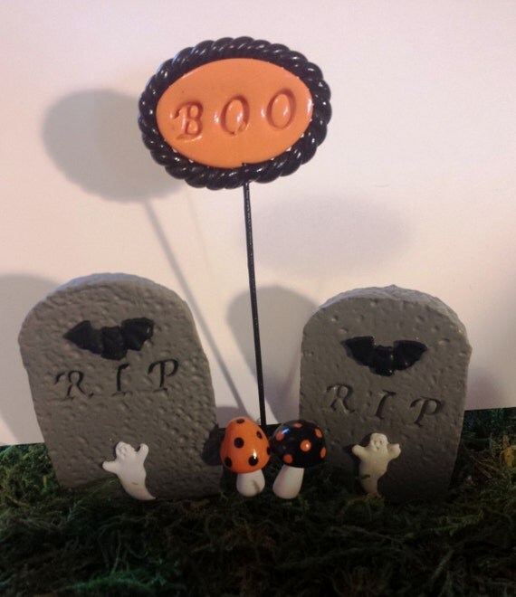 Items similar to Fairy garden accessories. Miniature Halloween, set of