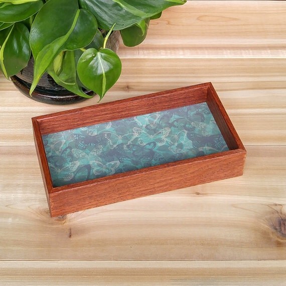 Vanity Tray Dresser Tray Jewelry Tray by AnnieBlueHomeDecor