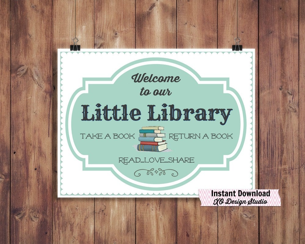 Library Signs Printable
