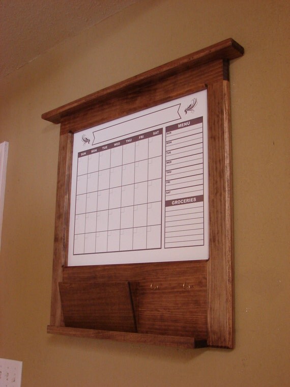 Dry Erase Monthly Wall Calendar Organizer with by HUMAHUACAdesigns