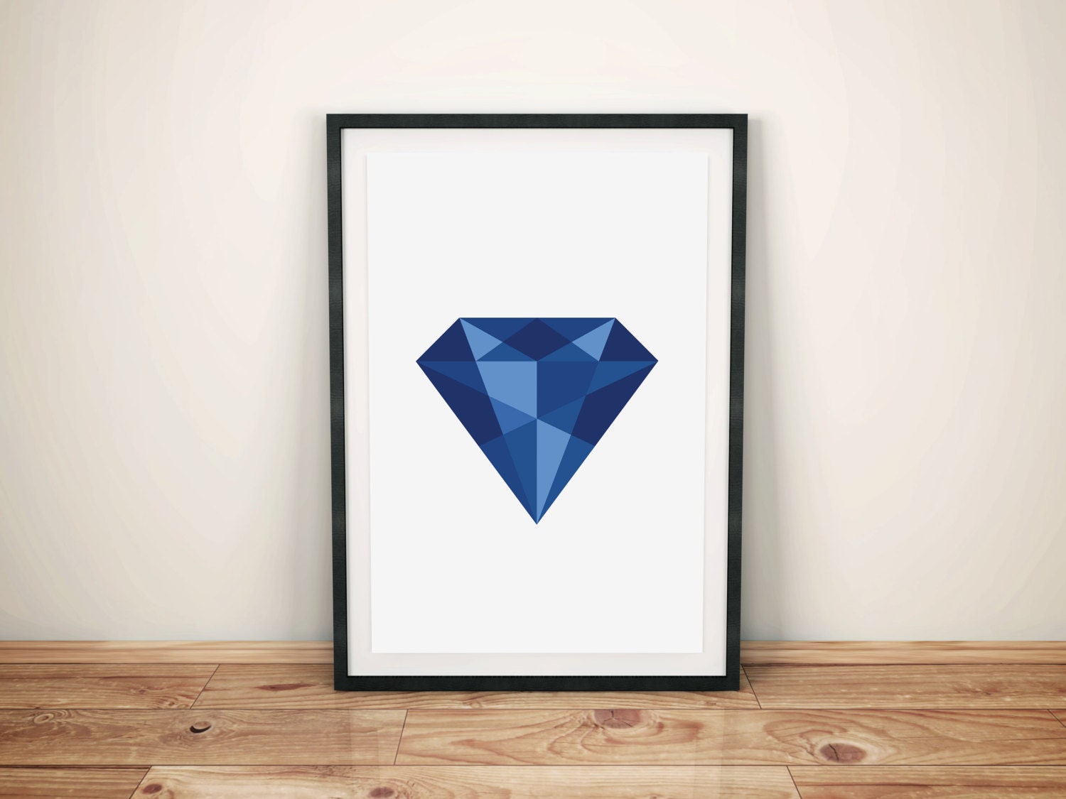Diamond Wall Art Diamond Print Diamond Wall Decor Geometric