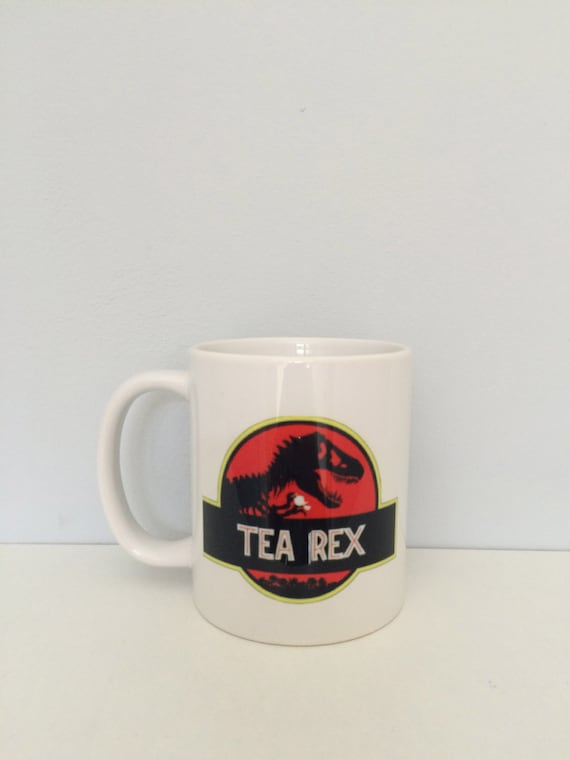 Tea Rex Novelty Dinosaur Humour Mug By GlazedImage - Jurassic Park Inspired Coffee Tea Mug