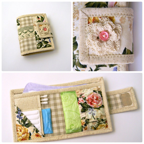 Hygiene Emergency Kit Woman Toiletry Purse Bag by AllasOriginals