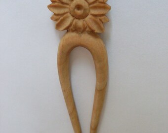 Hair fork flower, natural hair accessory