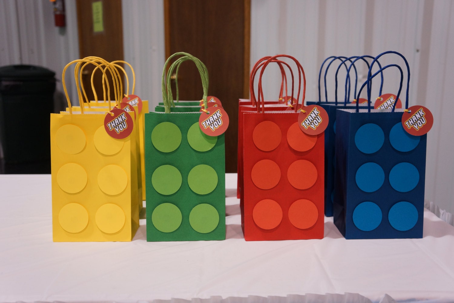 Building Block Party Favor Bags