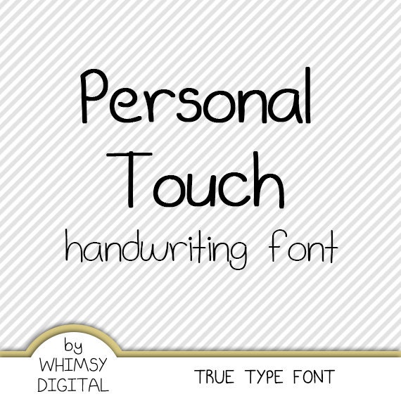 handwriting personal font Hand Digital Personal Font Touch Handwriting TTF Written