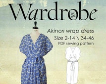 kimono wrap dress pattern/Womens dress PDF e book DIY sewing/knit ...