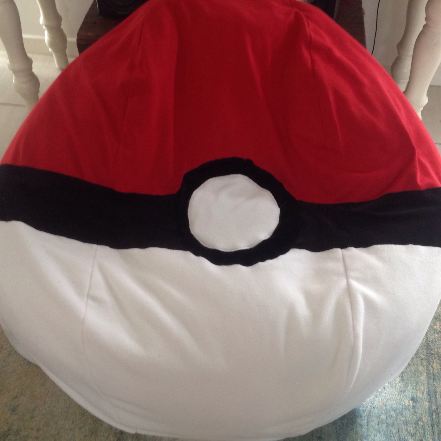 Pokemon go inspired round bean bag for the by curvaciousyouclaire