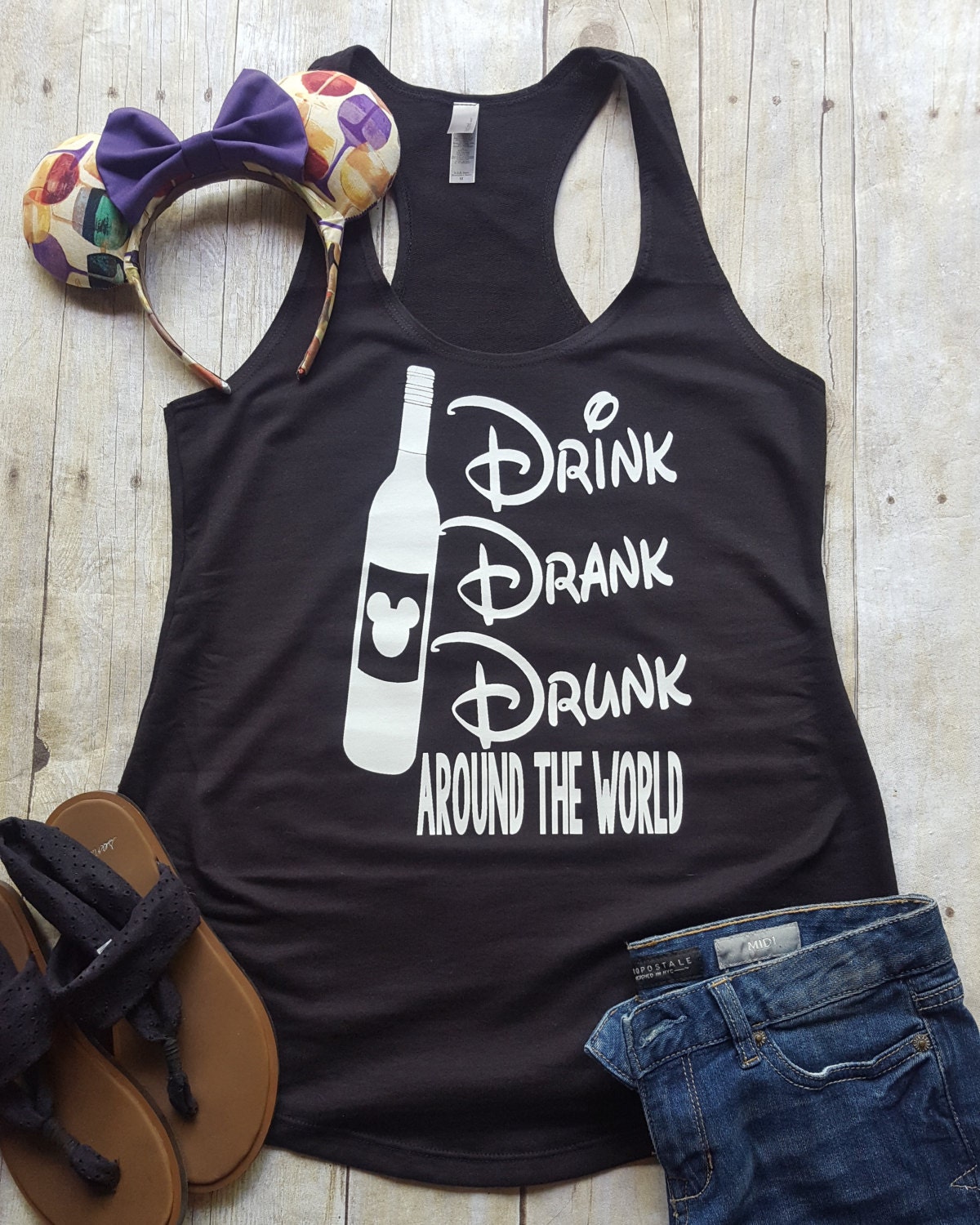 Drinking Around the World Shirt // Epcot by LittleButFierceCo