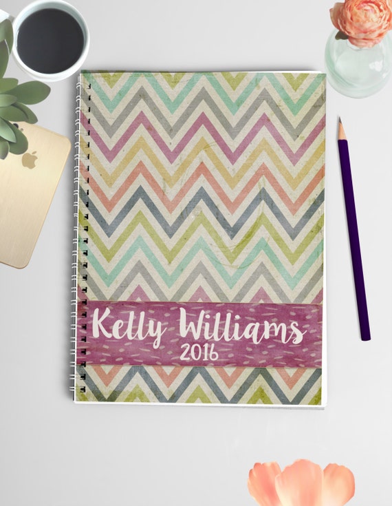 2016 Personalized Planner by JMPlanners on Etsy