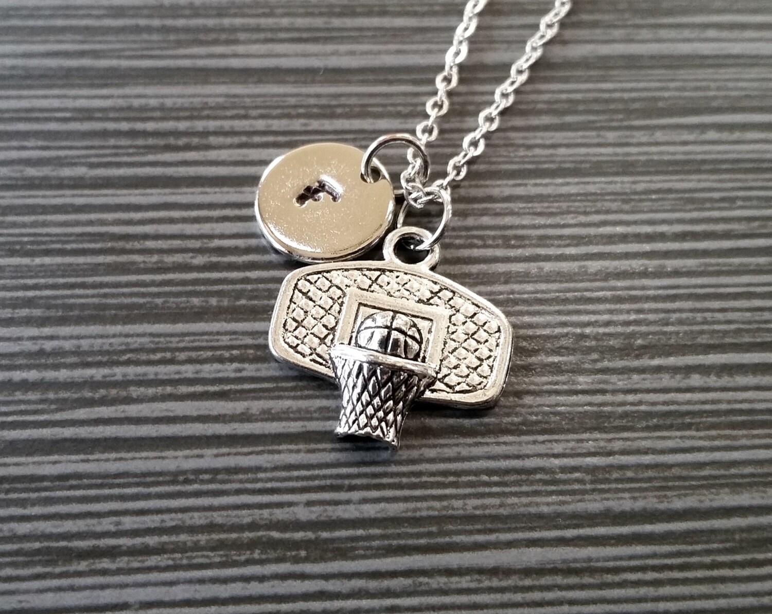 Silver Basketball Necklace Basketball Necklace