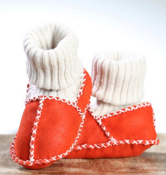 Handmade Organic Leather Baby Shoes by on Etsy
