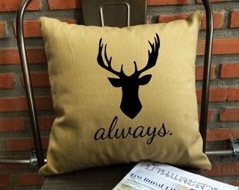 SALE !! Deathly hallows Harry Potter Pillow Cover Handmade pillow, Harry potter Always Pillow cover cotton canvas Pillow Cover Gift