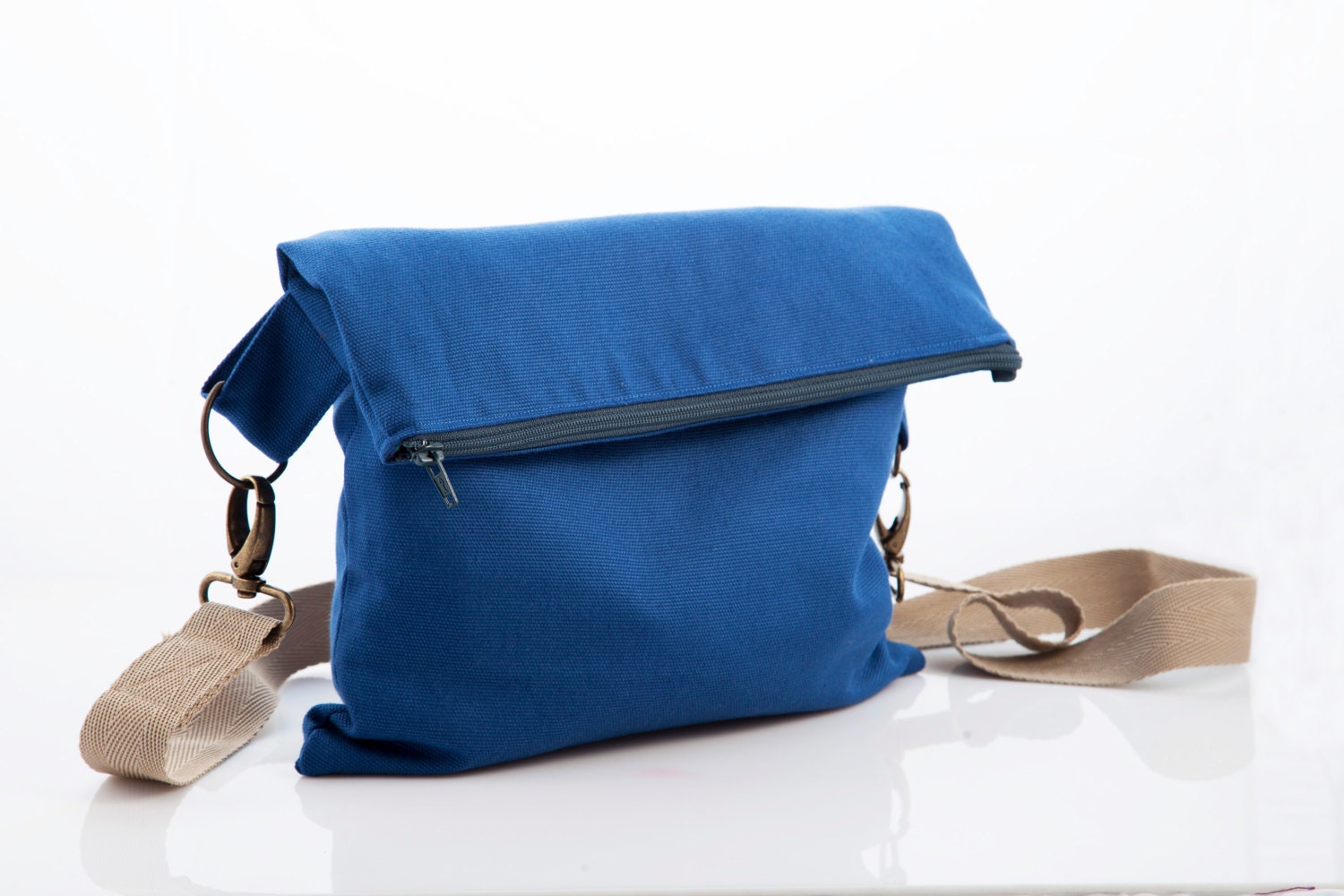 Fold over purse cross-body purse fold over by PurpleFlowerPurses