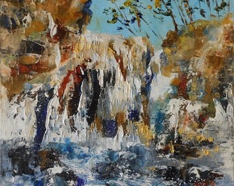 Painting the blue cascade
