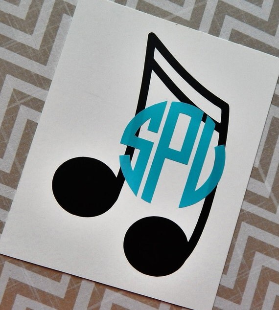 Music Monogram Music Note Monogram Music Monogrammed Music