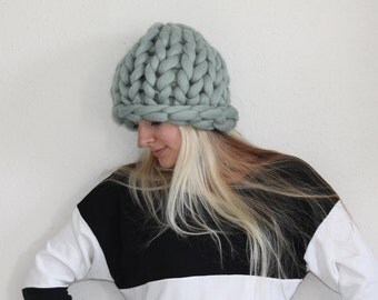 Chunky hat, Chunky knit Hat, Hat, Knitted Hat, Knit Hat, Super chunky Hat, Slouchy beanie, Knitted Wool Hat, Wool Hat, Merino Wool Hat