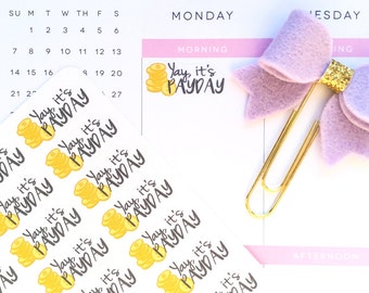 Payday Stickers, Happy Planner Stickers, Money Stickers for Erin Condren Planner, Word Stickers, Funny Stickers, Event Stickers